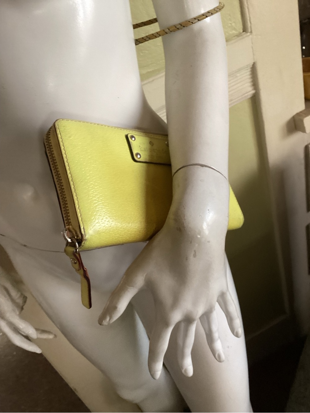 Kate Spade  neon lime green  pocketbook